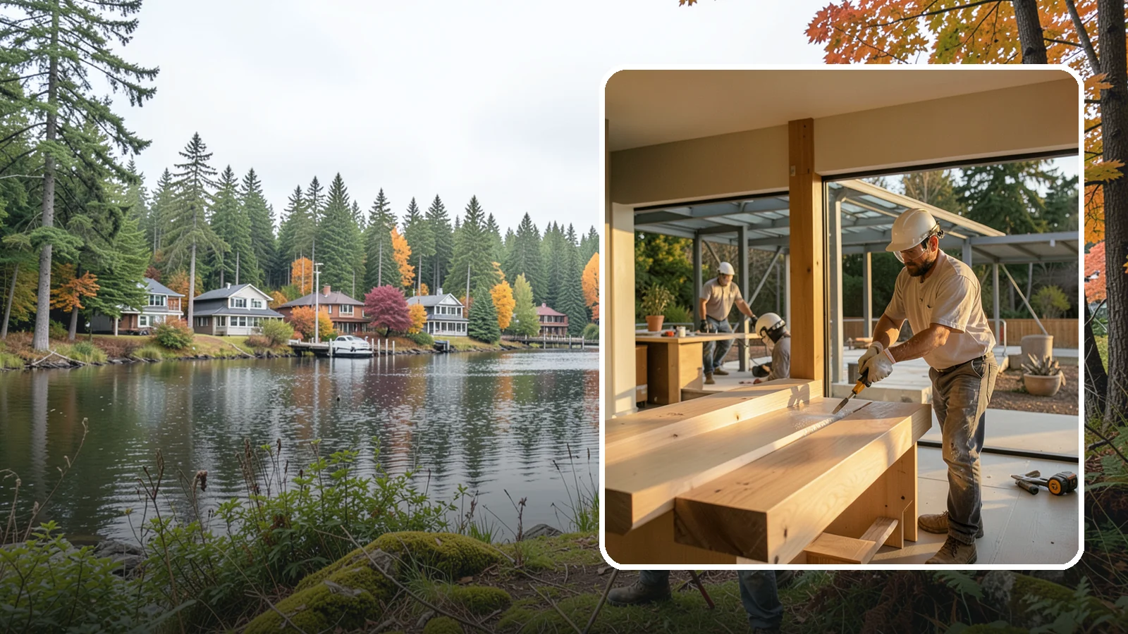 Wood Finishing in La Conner, Skagit County, WA - Wood finishing applies clear protective coatings that preserve and beautify natural wood surfaces.