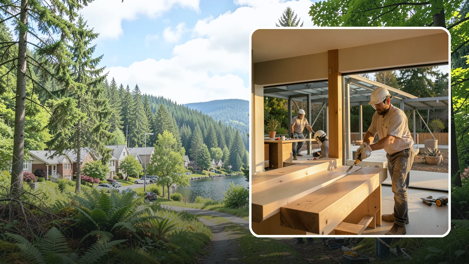 Wood Finishing in Lake Forest Park, King County, WA - Wood finishing applies clear protective coatings that preserve and beautify natural wood surfaces.