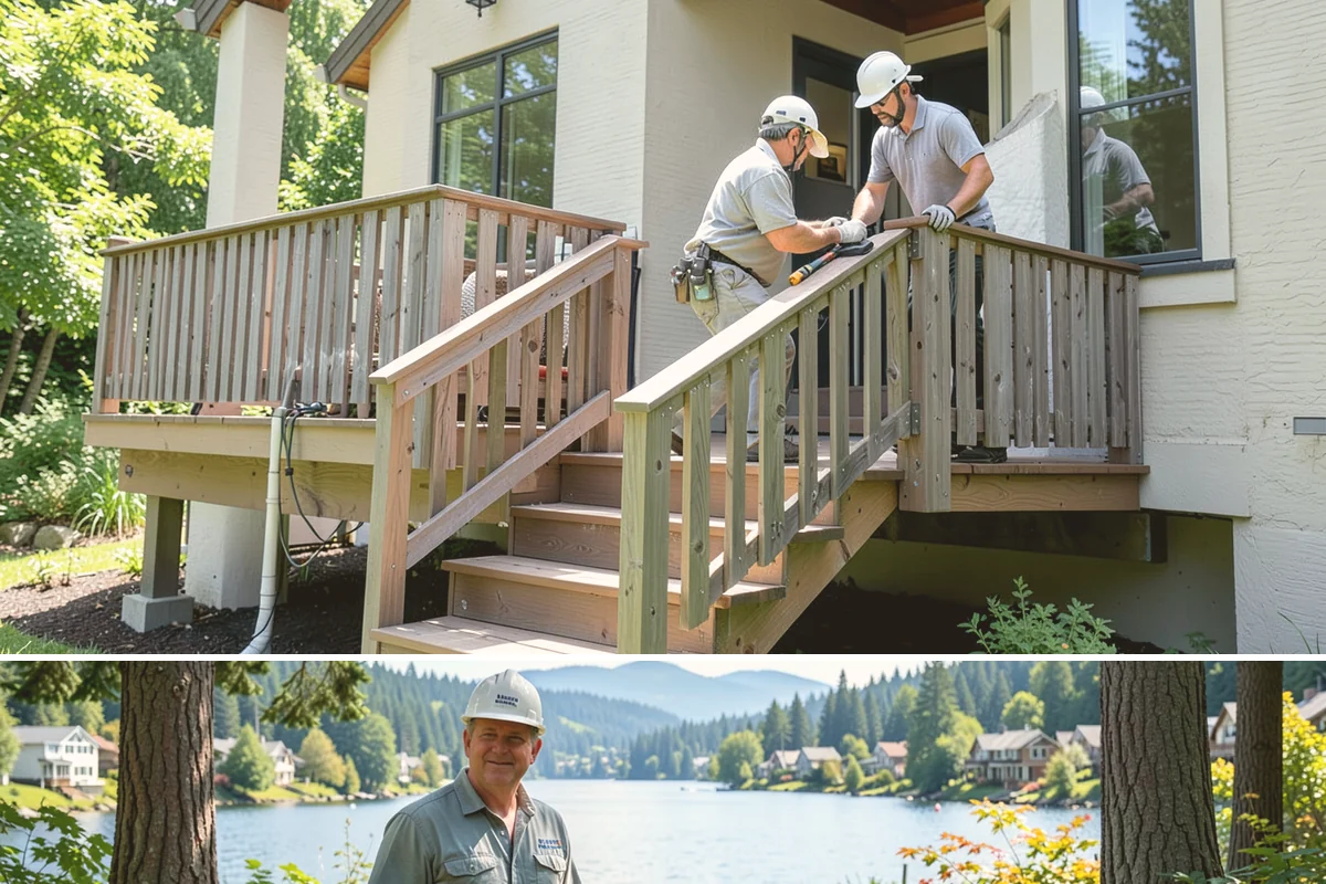 Wood Finishing in Milton, King County, WA - Interior wood finishing works in every season and is a productive project during the wet Pacific Northwest winter.