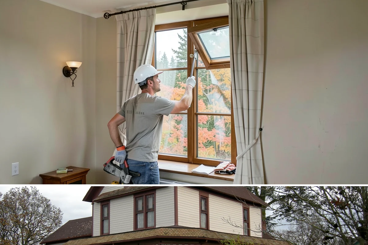 Wood Finishing in Sumner, Pierce County, WA - Interior wood finishing works in every season and is a productive project during the wet Pacific Northwest winter.