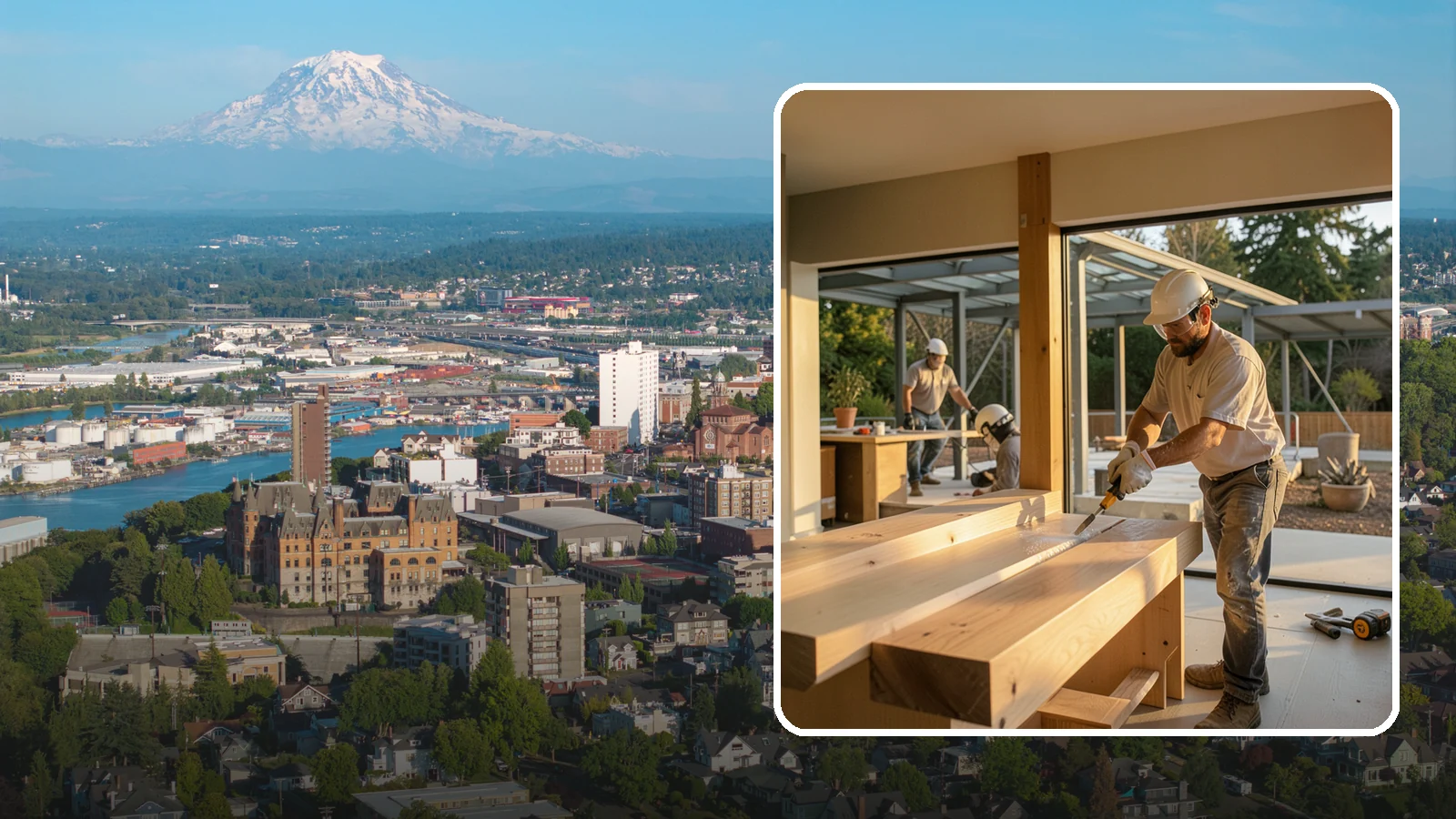 Wood Finishing in Tacoma, Pierce County, WA - Wood finishing applies clear protective coatings that preserve and beautify natural wood surfaces.