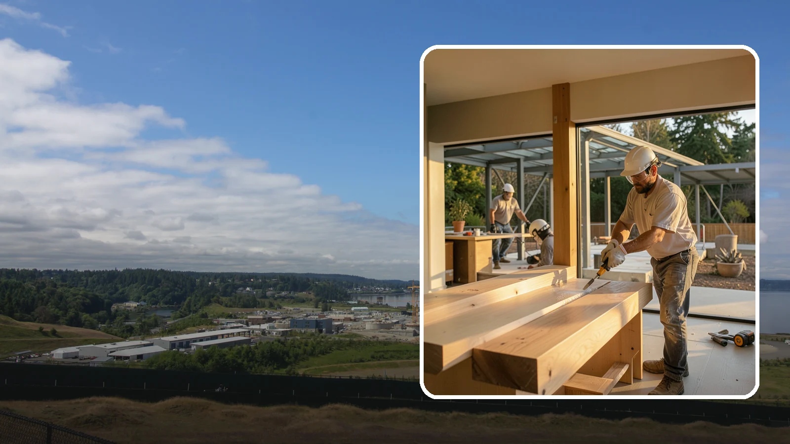 Wood Finishing in University Place, Pierce County, WA - Wood finishing applies clear protective coatings that preserve and beautify natural wood surfaces.