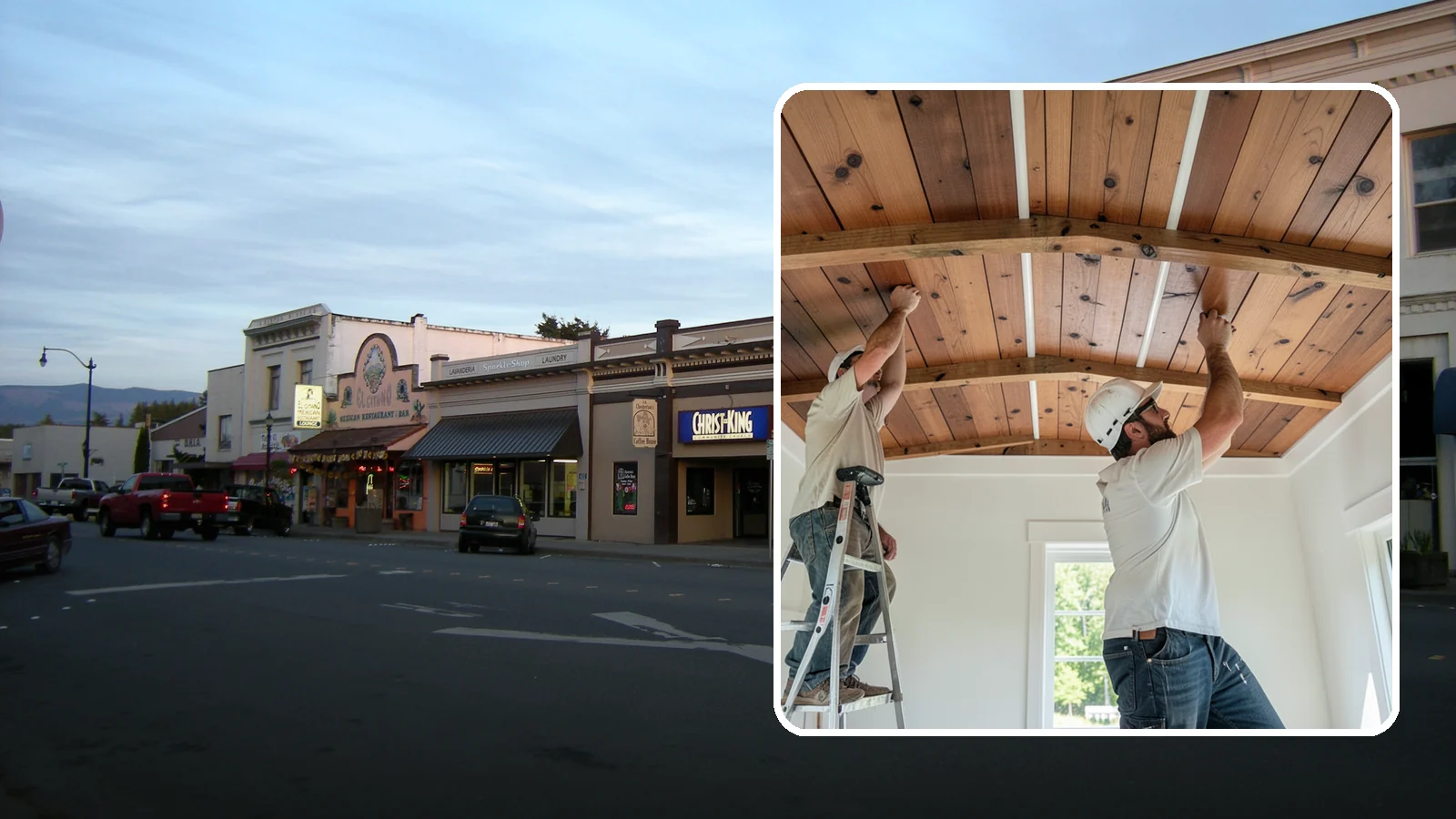 Wood Plank Ceiling in Burlington, Skagit County, WA - Custom wood plank ceiling installation that adds rustic or refined character overhead with durable, real-wood boards.