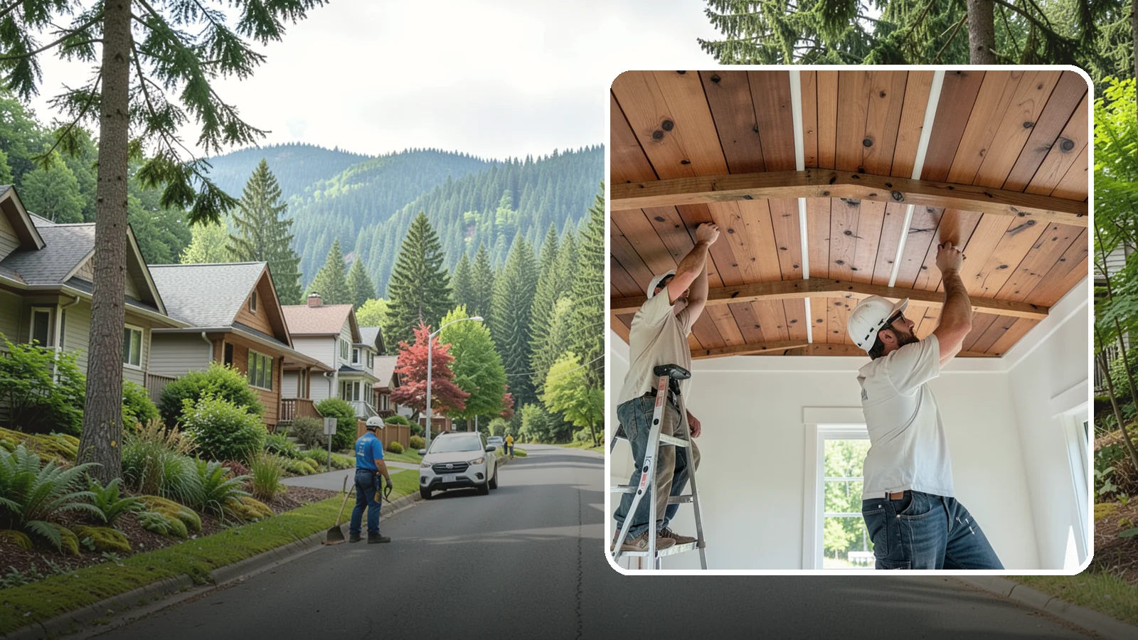 Wood Plank Ceiling in Darrington, Snohomish County, WA - Custom wood plank ceiling installation that adds rustic or refined character overhead with durable, real-wood boards.