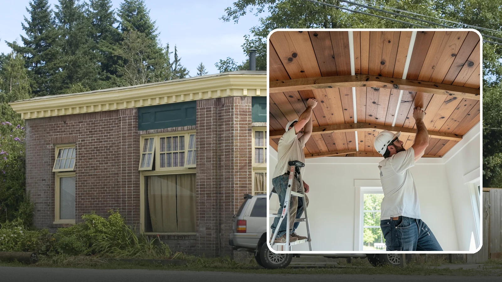 Wood Plank Ceiling in Hamilton, Skagit County, WA - Custom wood plank ceiling installation that adds rustic or refined character overhead with durable, real-wood boards.