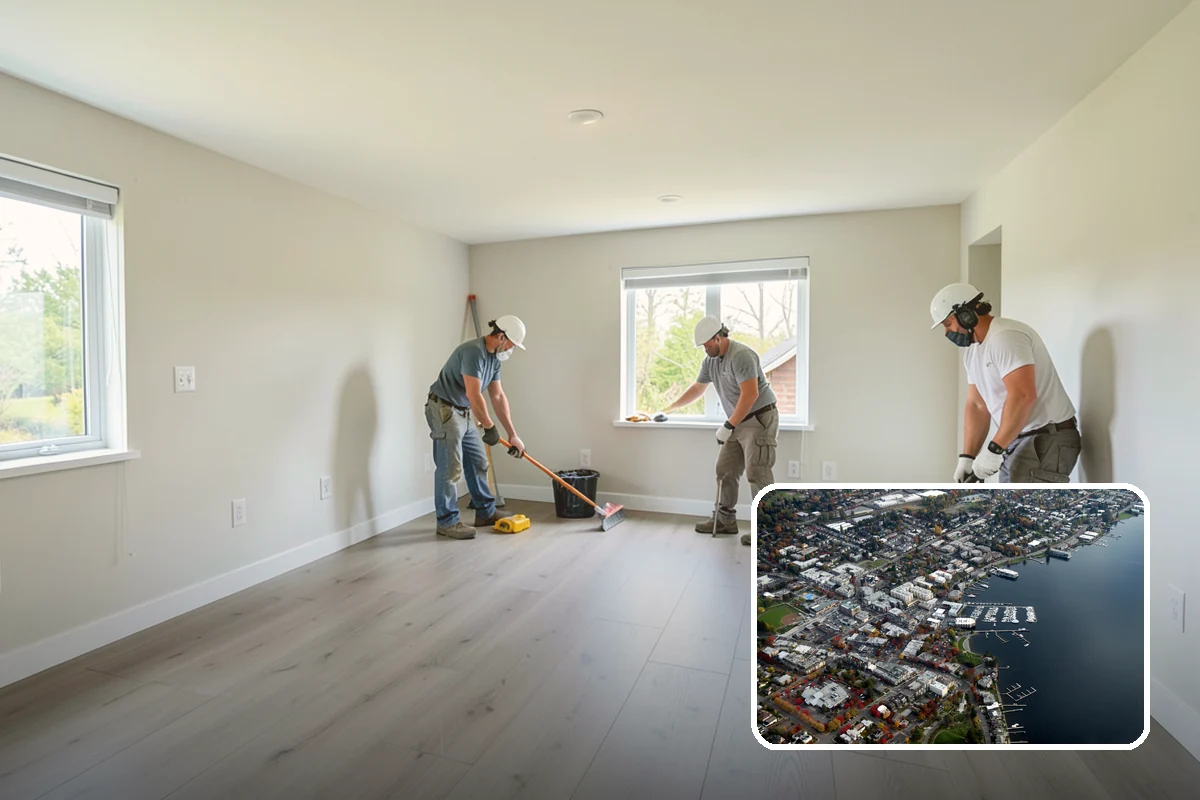Wood Plank Ceiling in Kirkland, King County, WA - Natural texture and dimension overhead