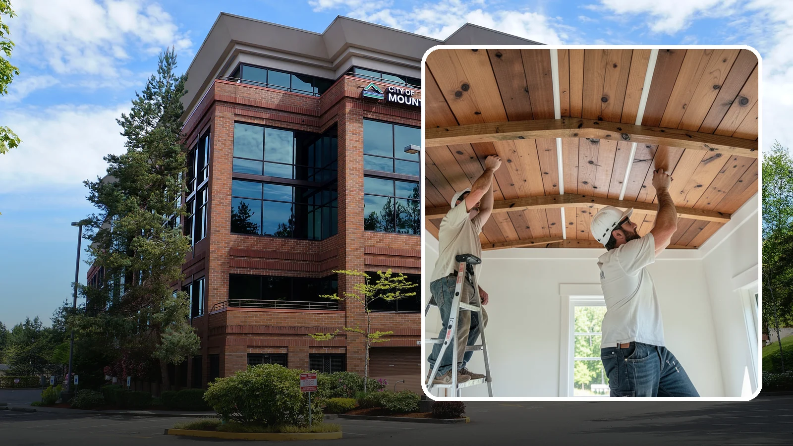 Wood Plank Ceiling in Mountlake Terrace, Snohomish County, WA - Custom wood plank ceiling installation that adds rustic or refined character overhead with durable, real-wood boards.