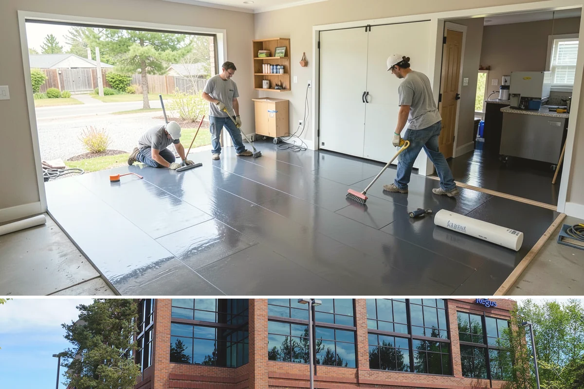 Wood Plank Ceiling in Mountlake Terrace, Snohomish County, WA - Wood plank ceilings install year-round indoors, a great way to add warmth during the gray Puget Sound winter.