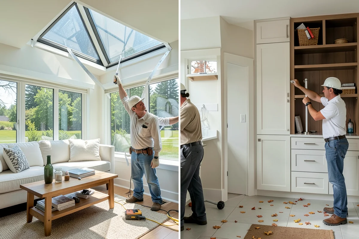 Wood Plank Ceiling in Normandy Park, King County, WA - Discuss plank style, direction, and finish