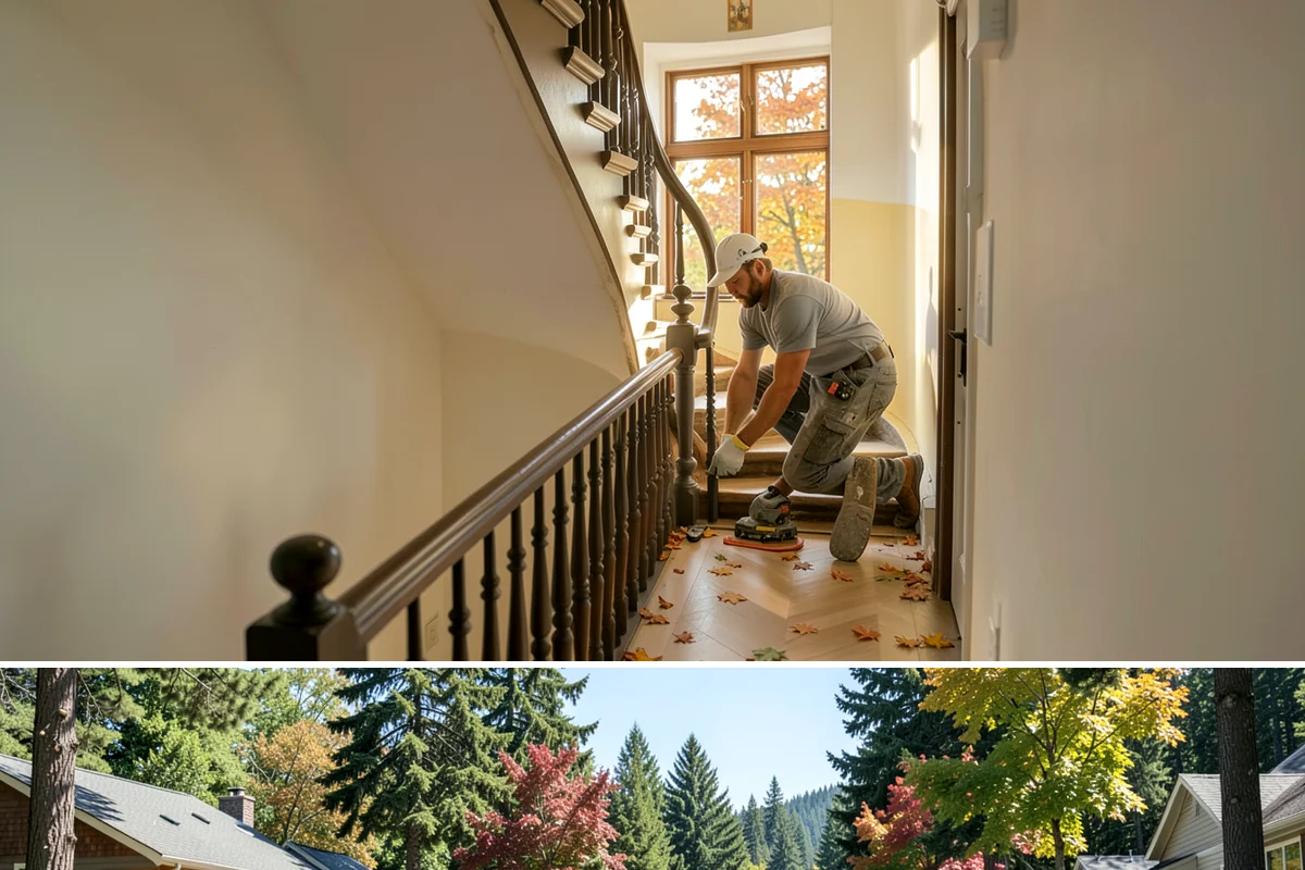 Wood Plank Ceiling in Orting, Pierce County, WA - Wood plank ceilings install year-round indoors, a great way to add warmth during the gray Puget Sound winter.