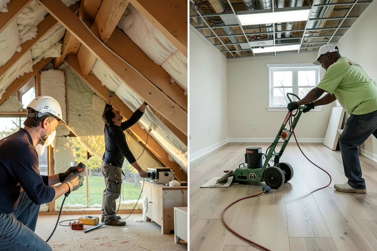 Wood Plank Ceiling in Pacific, King County, WA - Discuss plank style, direction, and finish
