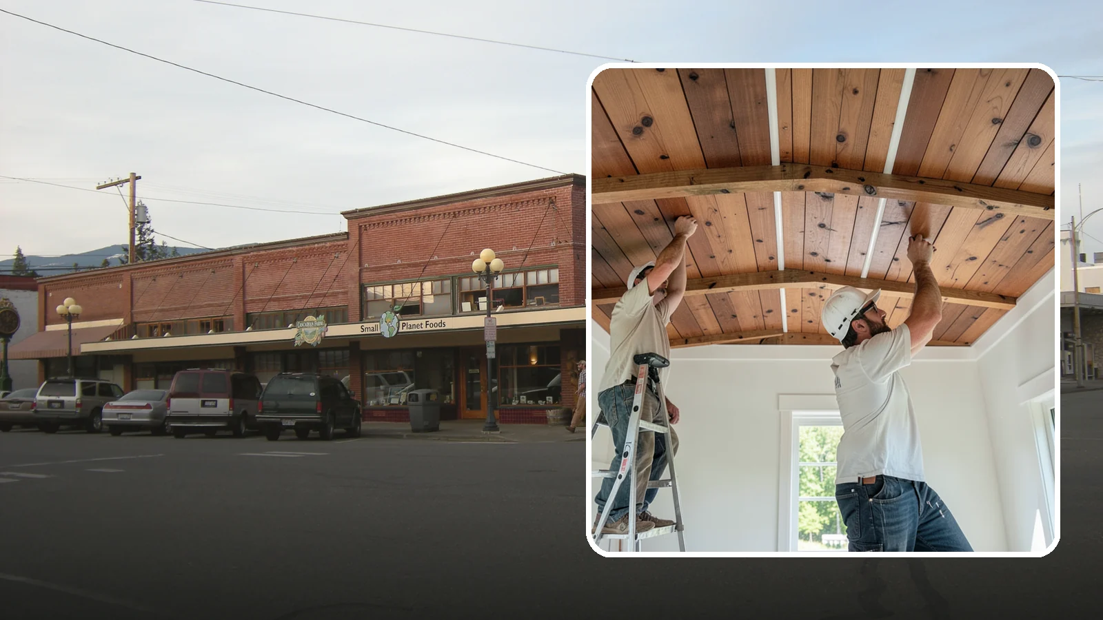 Wood Plank Ceiling in Sedro-Woolley, Skagit County, WA - Custom wood plank ceiling installation that adds rustic or refined character overhead with durable, real-wood boards.