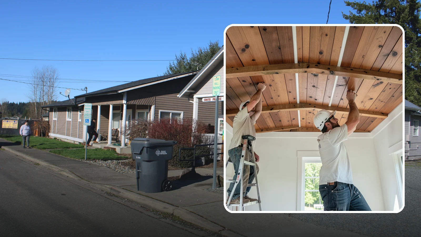 Wood Plank Ceiling in South Prairie, Pierce County, WA - Custom wood plank ceiling installation that adds rustic or refined character overhead with durable, real-wood boards.