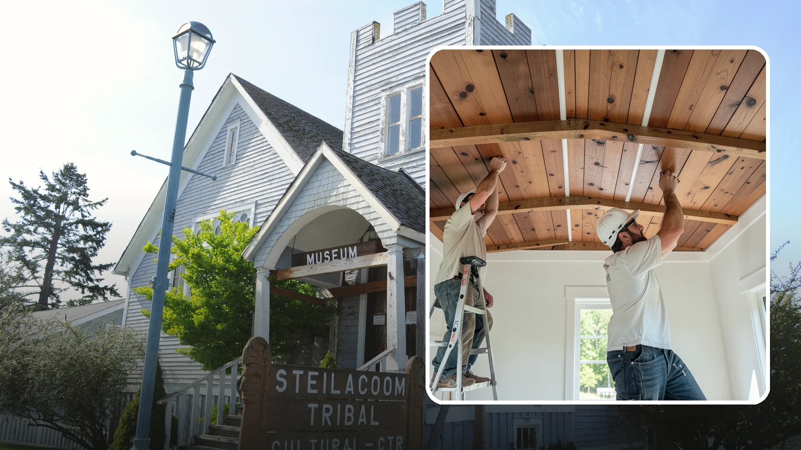 Wood Plank Ceiling in Steilacoom, Pierce County, WA - Custom wood plank ceiling installation that adds rustic or refined character overhead with durable, real-wood boards.