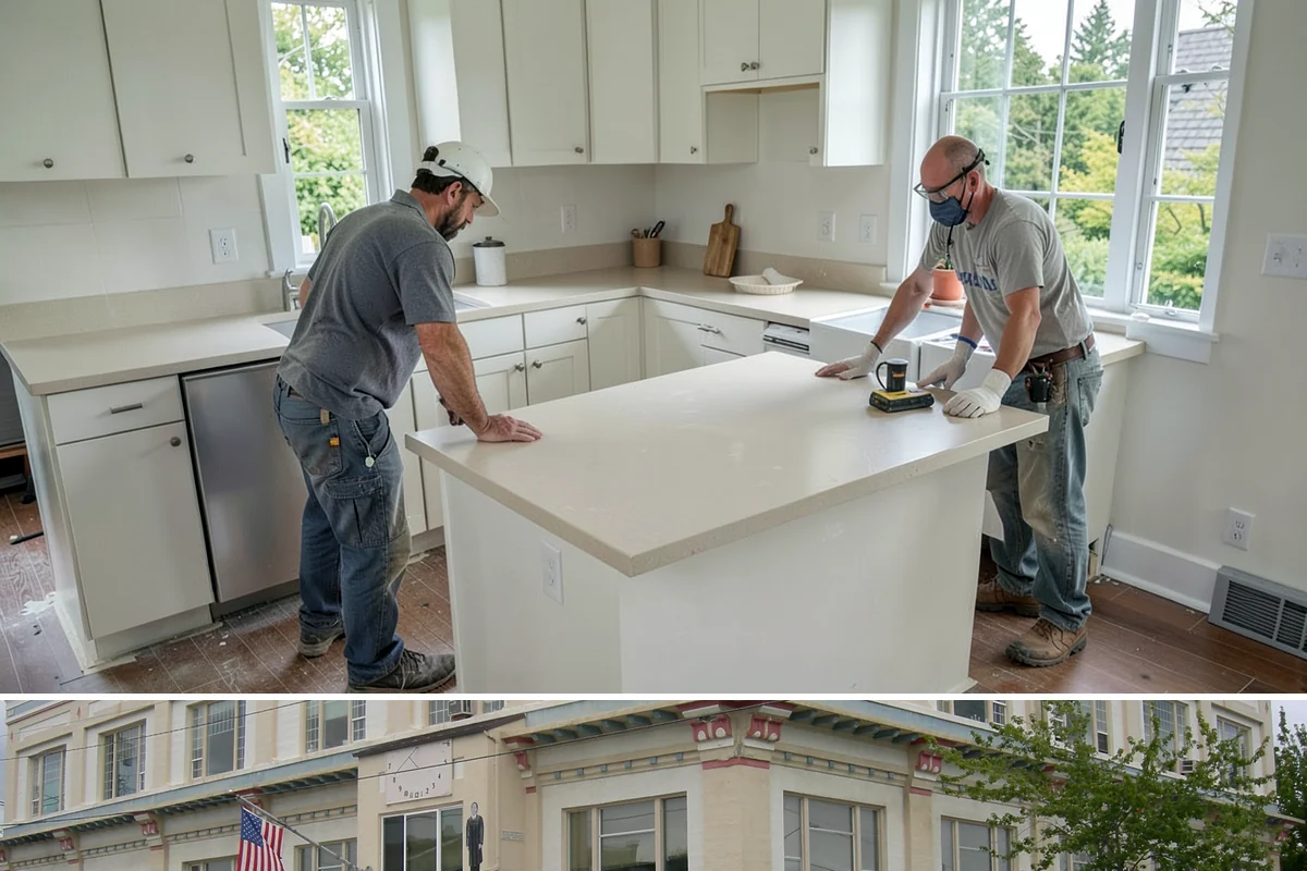 Wood Railing Installation in Anacortes, Skagit County, WA - Wood railing installation is interior work available in every season.