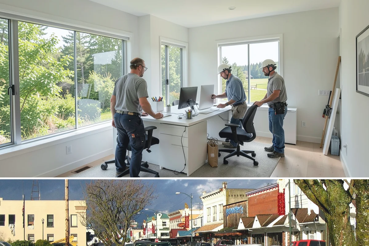 Wood Railing Installation in Arlington, Snohomish County, WA - Wood railing installation is interior work available in every season.