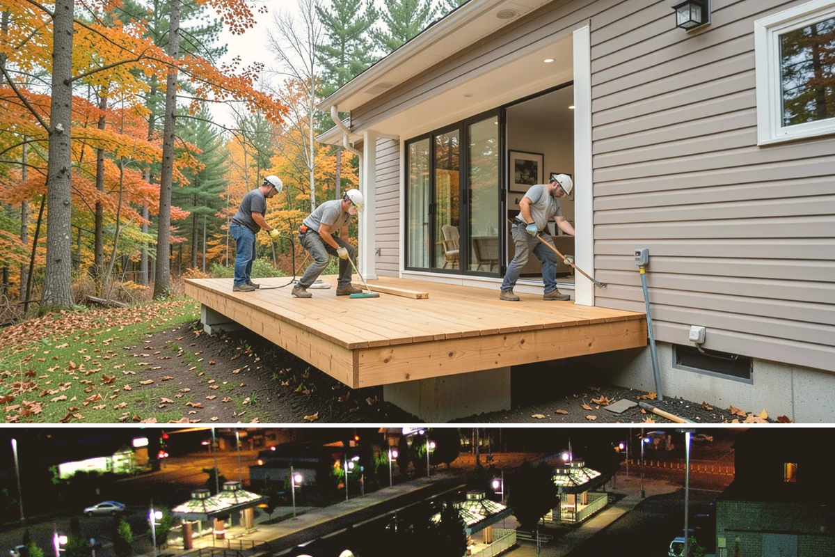 Wood Railing Installation in Auburn, King County, WA - Wood railing installation is interior work available in every season.