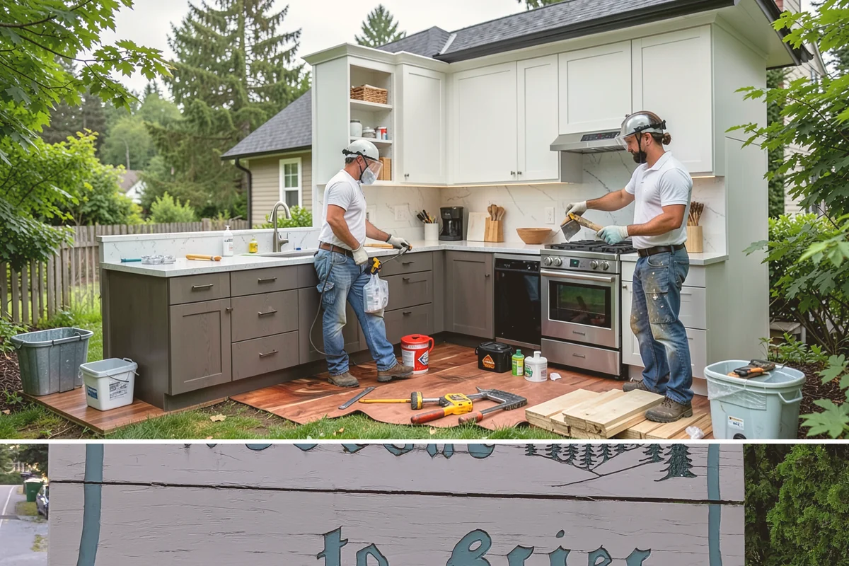 Wood Railing Installation in Brier, Snohomish County, WA - Wood railing installation is interior work available in every season.