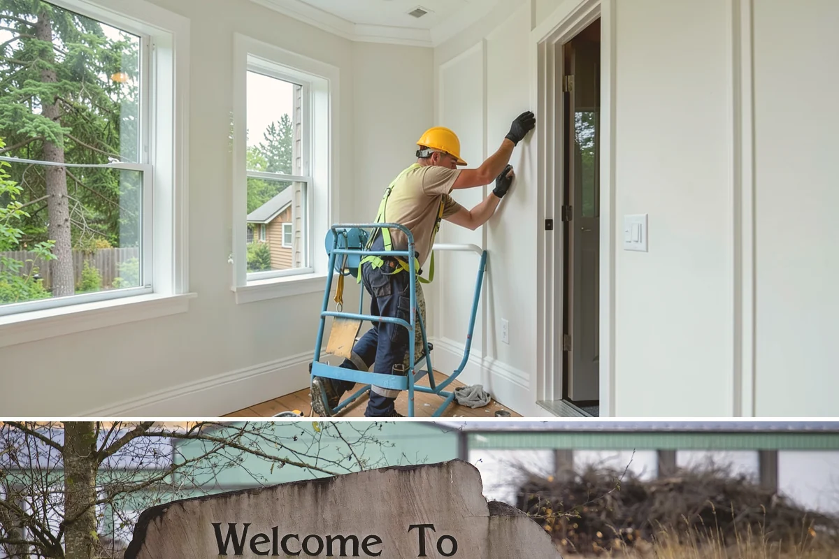 Wood Railing Installation in Buckley, Pierce County, WA - Wood railing installation is interior work available in every season.