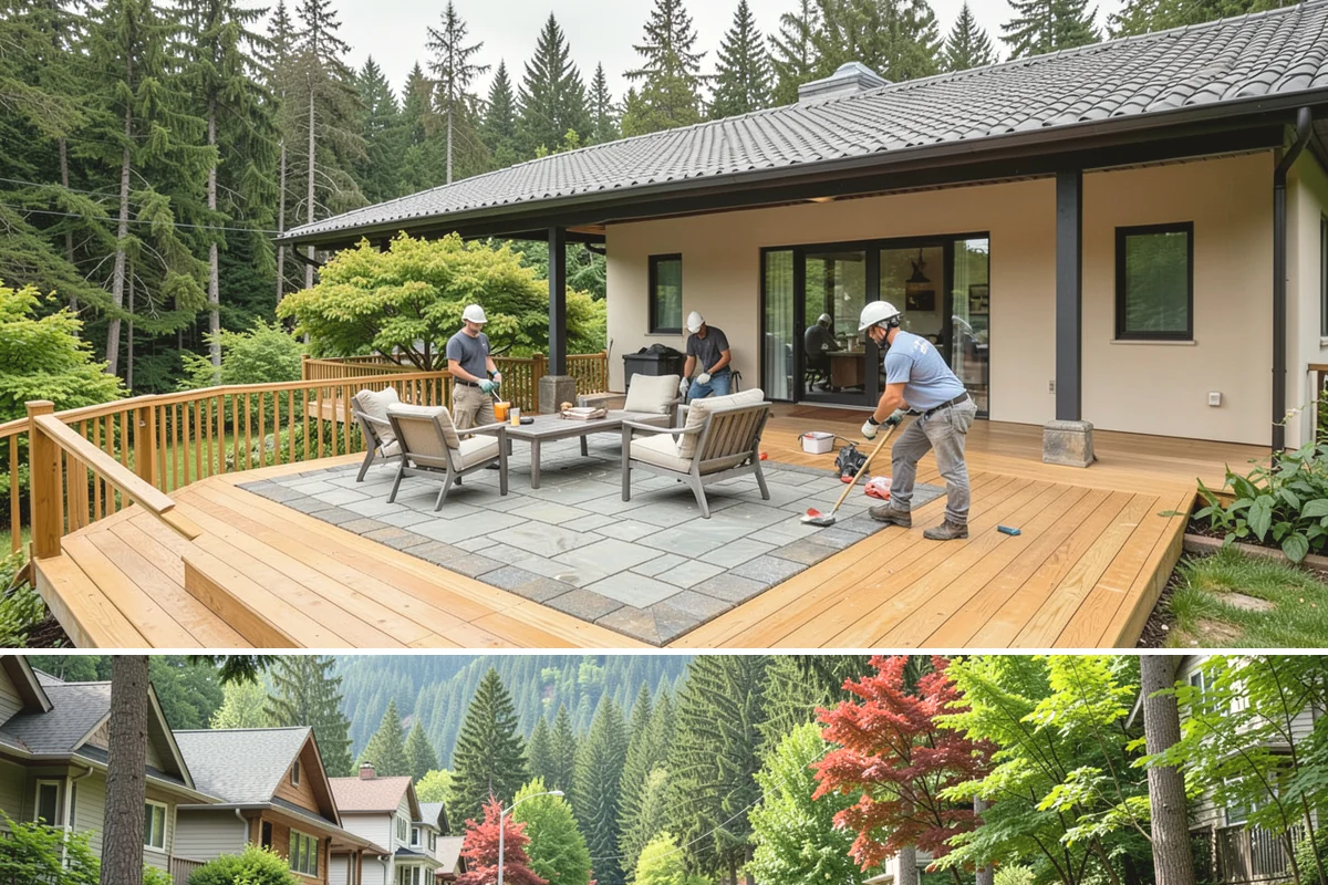 Wood Railing Installation in Darrington, Snohomish County, WA - Wood railing installation is interior work available in every season.