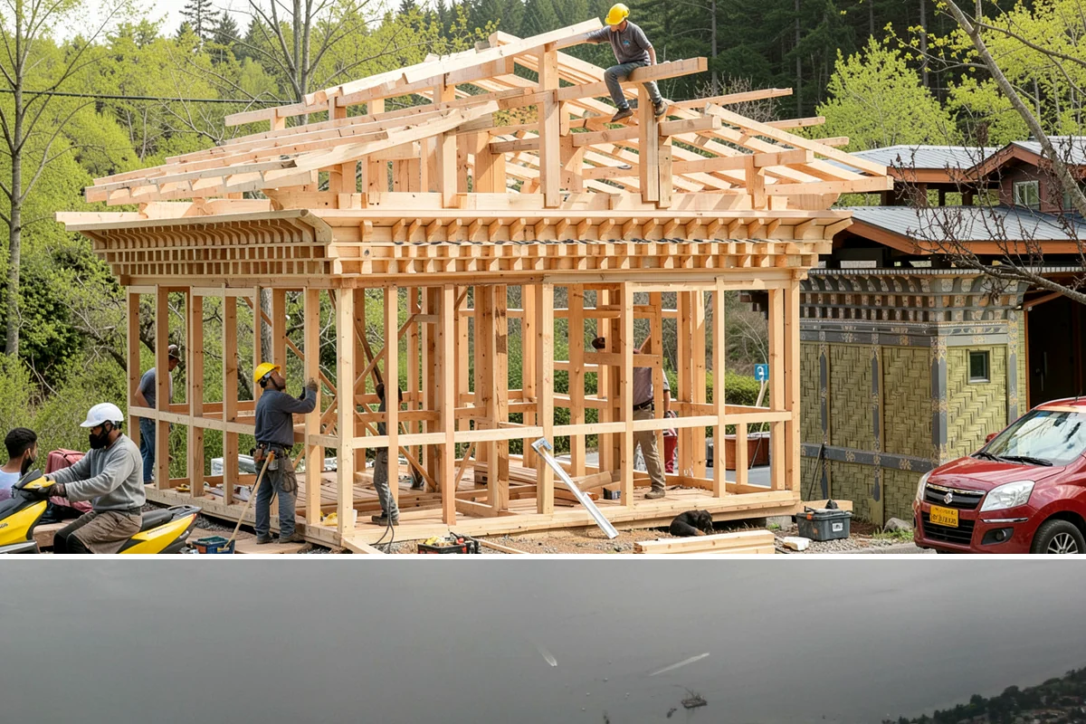 Wood Railing Installation in Des Moines, King County, WA - Wood railing installation is interior work available in every season.