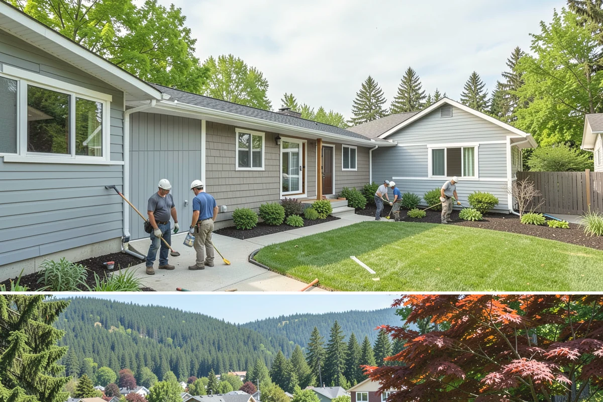 Wood Railing Installation in Index, Snohomish County, WA - Wood railing installation is interior work available in every season.