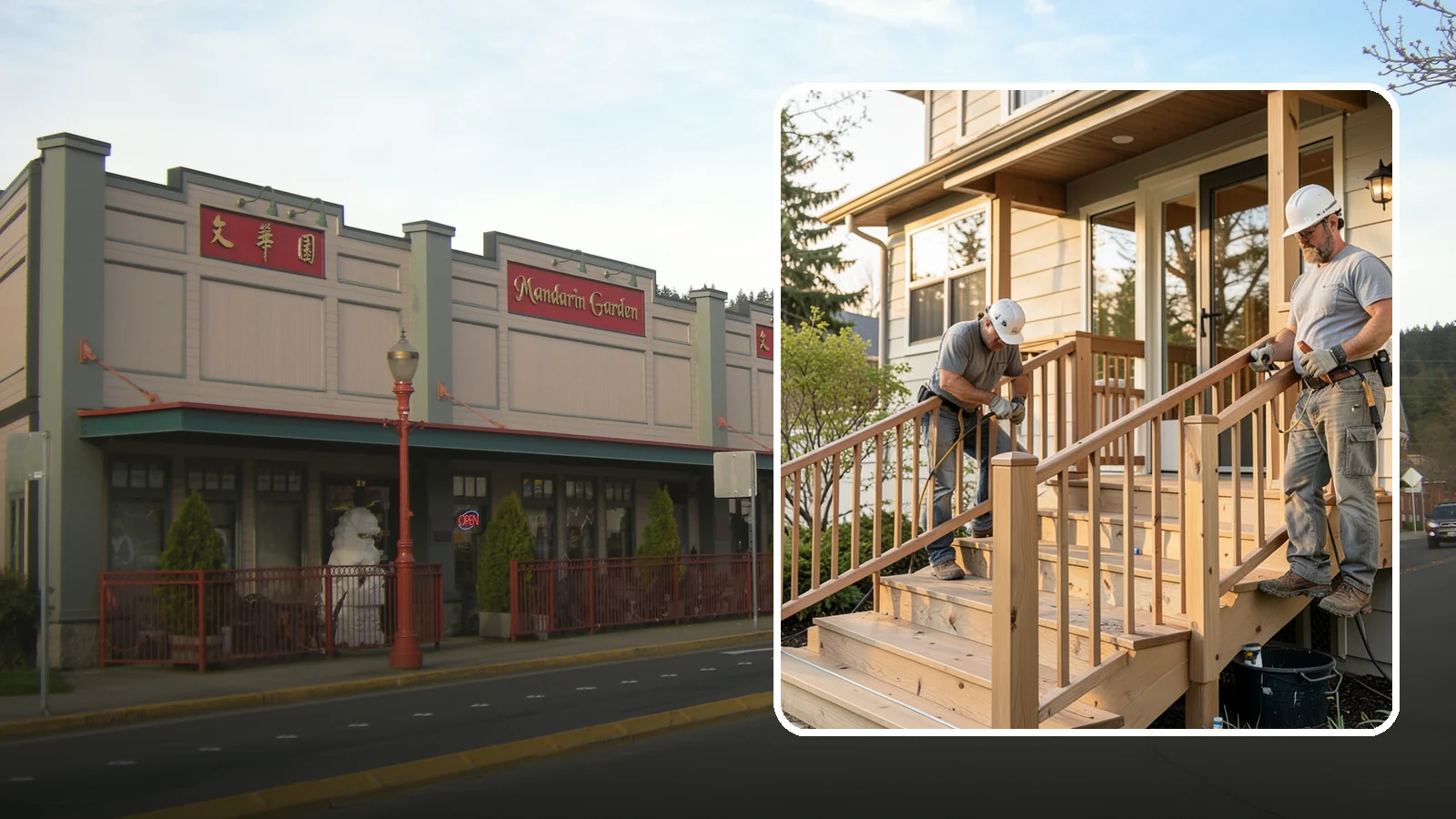 Wood Railing Installation in Issaquah, King County, WA - Warm, traditional wood railings and balusters built and finished to match your home.