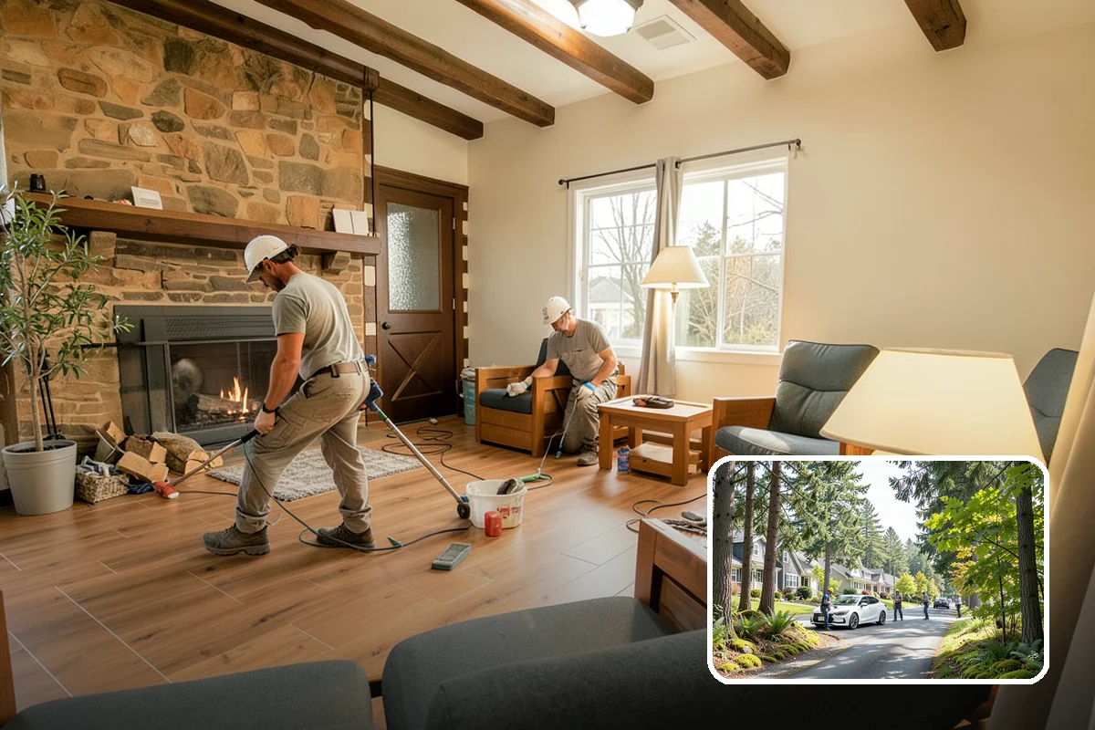 Wood Railing Installation in Normandy Park, King County, WA - Timeless warmth that suits any decor