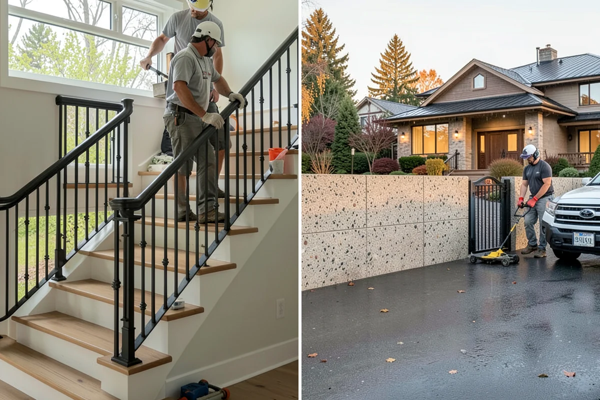 Wood Railing Installation in Pacific, King County, WA - Design the rail profile and baluster style