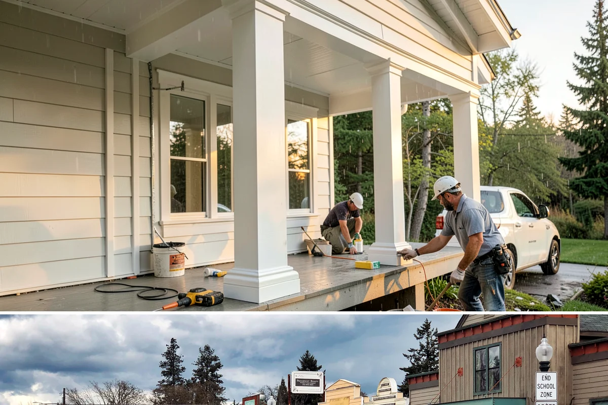 Wood Railing Installation in Roy, Pierce County, WA - Wood railing installation is interior work available in every season.