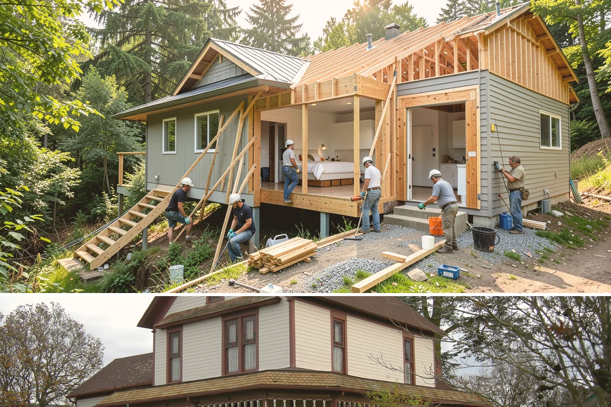 Wood Railing Installation in Sumner, Pierce County, WA - Wood railing installation is interior work available in every season.