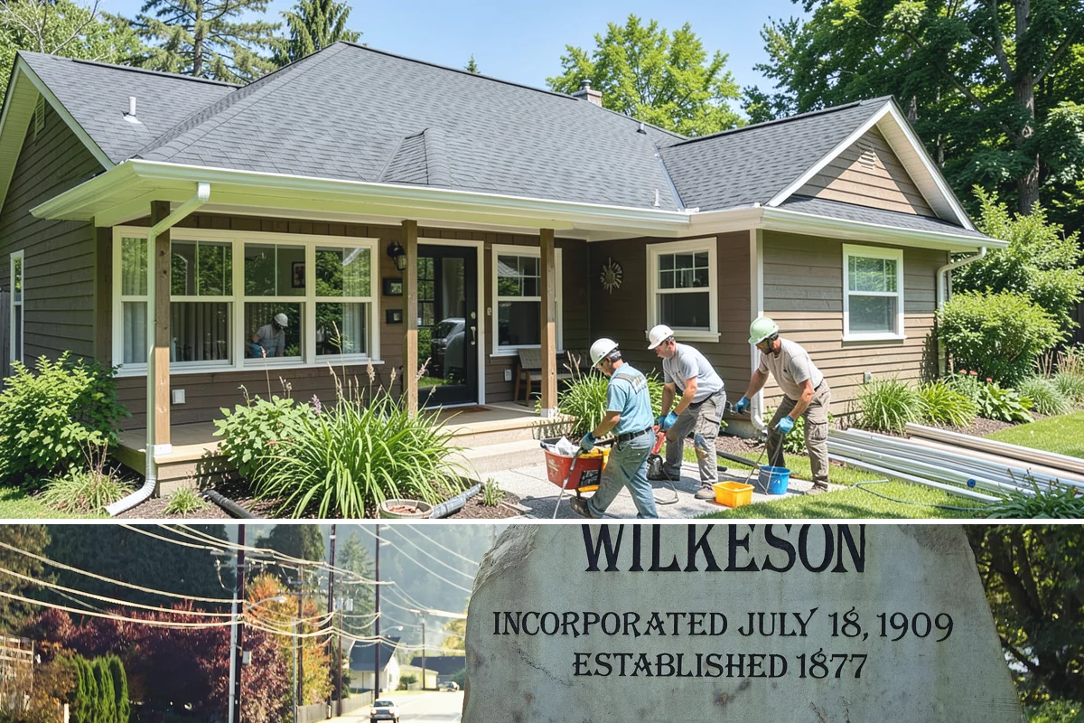 Wood Railing Installation in Wilkeson, Pierce County, WA - Wood railing installation is interior work available in every season.