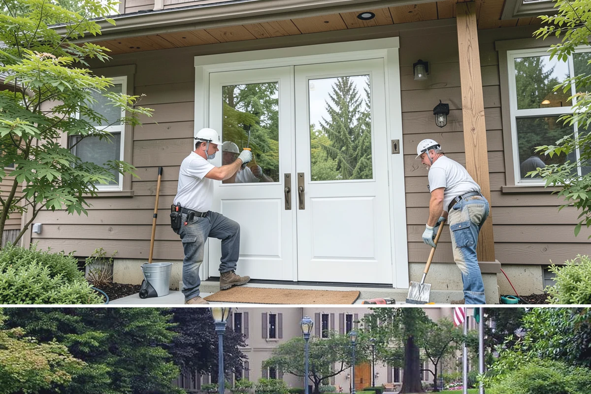 Wood Railing Installation in Woodinville, King County, WA - Wood railing installation is interior work available in every season.