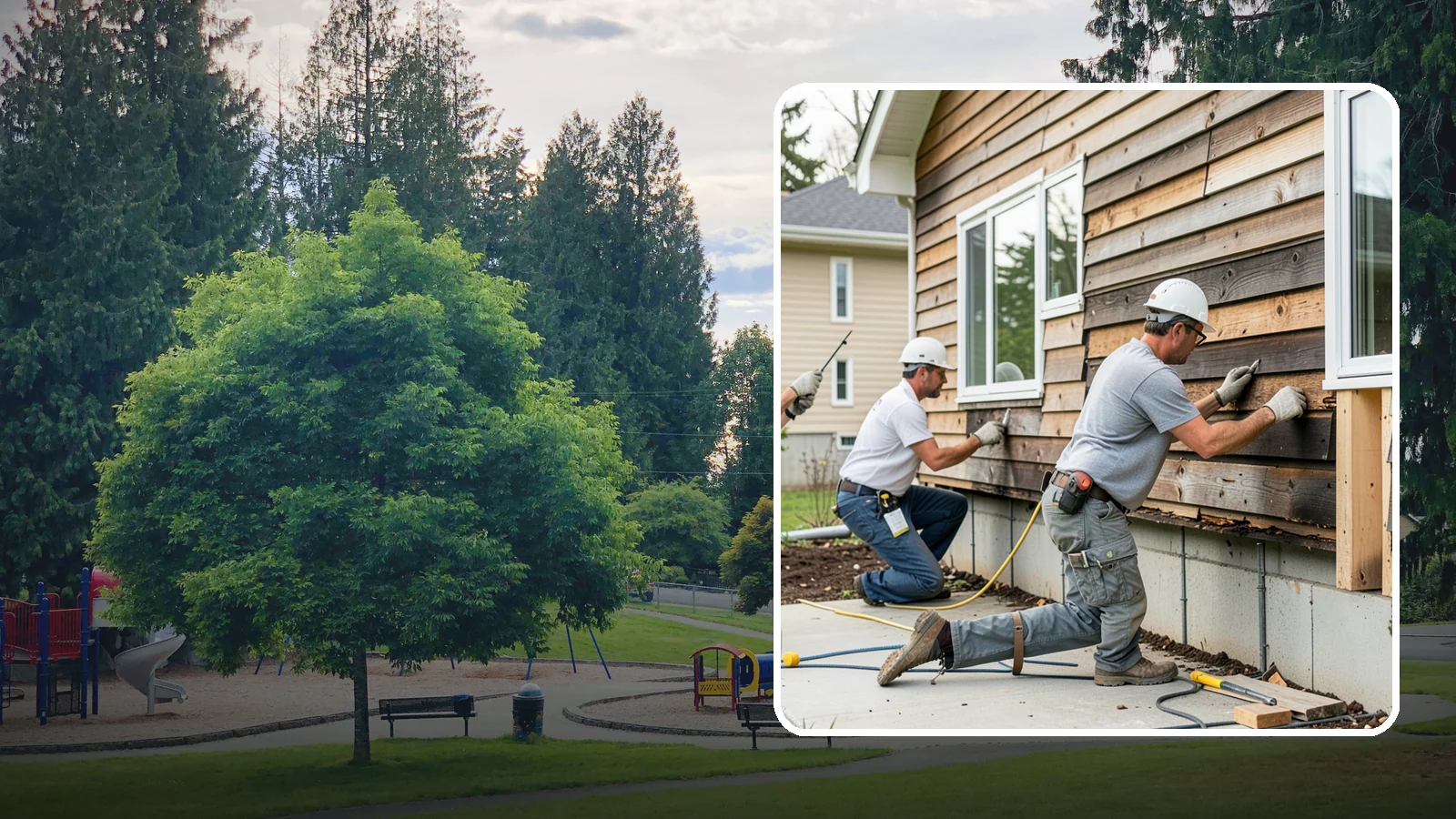Wood Rot Repair in Bonney Lake, Pierce County, WA - Thorough wood rot repair for the decking, siding, and trim our damp climate wears down.