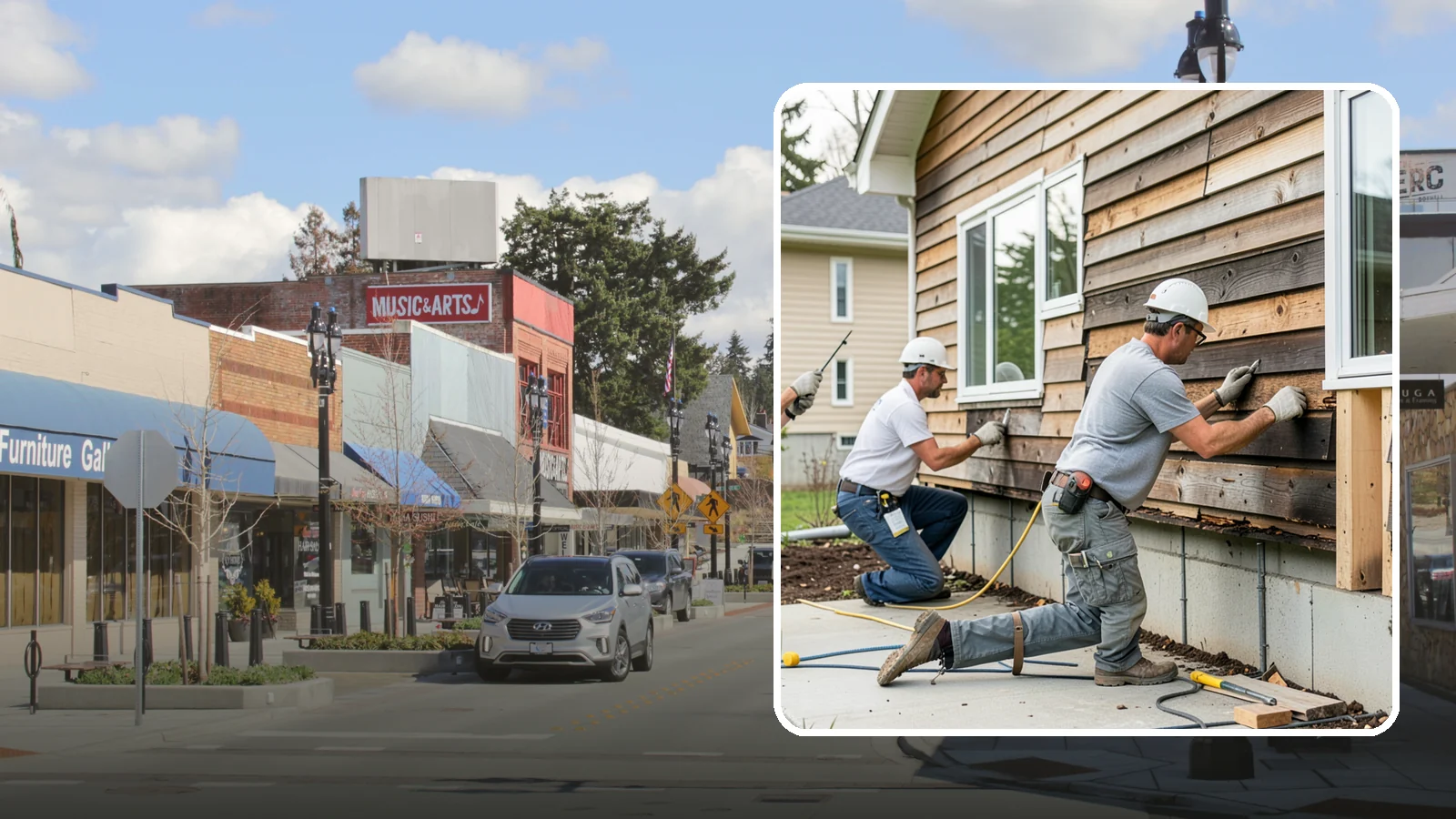 Wood Rot Repair in Bothell, King County, WA - Thorough wood rot repair for the decking, siding, and trim our damp climate wears down.