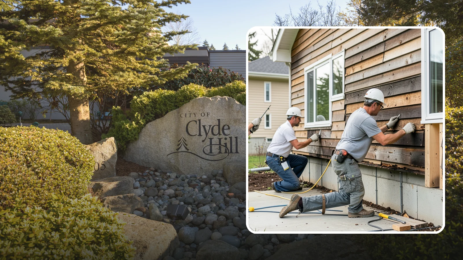 Wood Rot Repair in Clyde Hill, King County, WA - Thorough wood rot repair for the decking, siding, and trim our damp climate wears down.