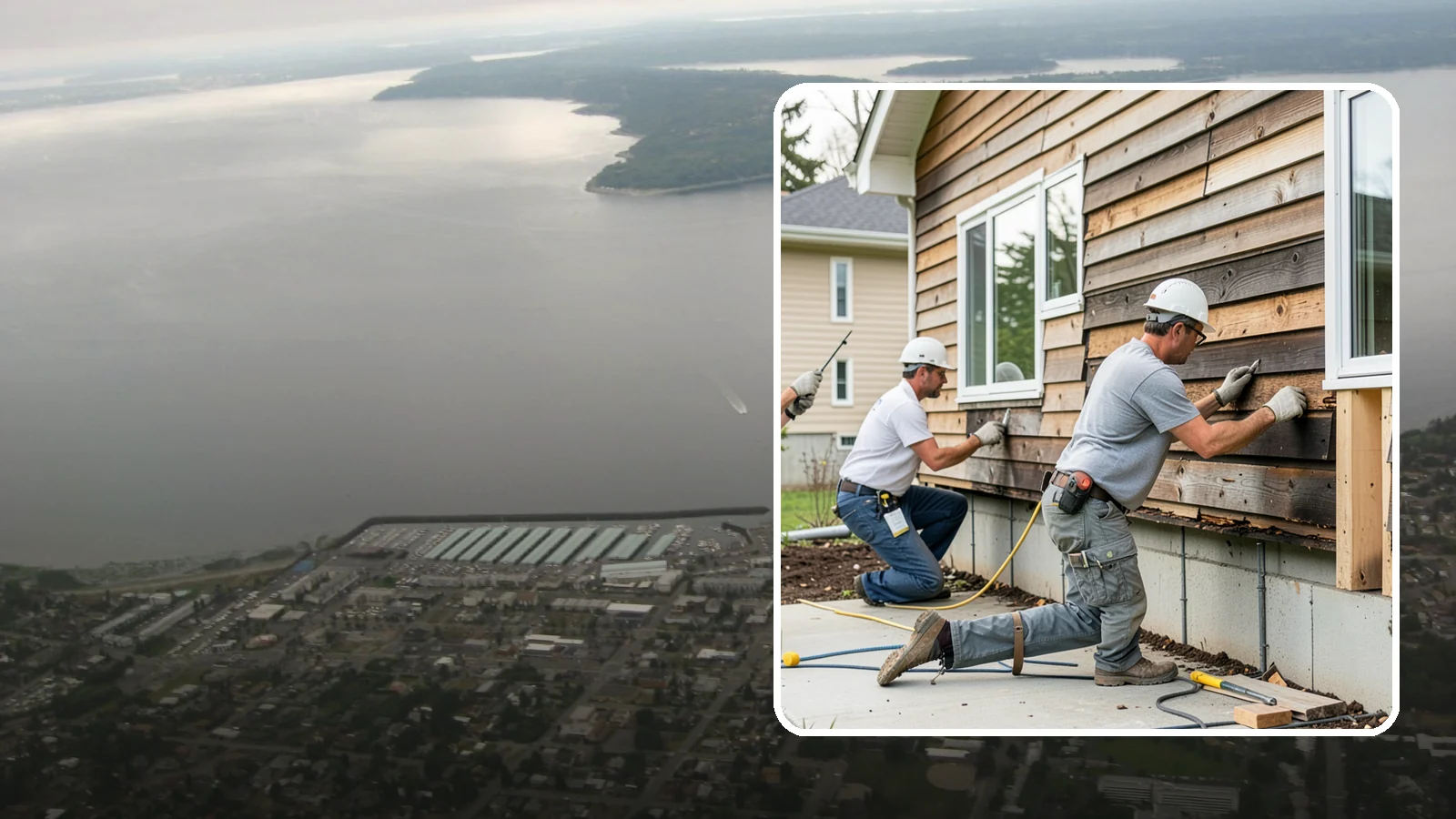 Wood Rot Repair in Des Moines, King County, WA - Thorough wood rot repair for the decking, siding, and trim our damp climate wears down.