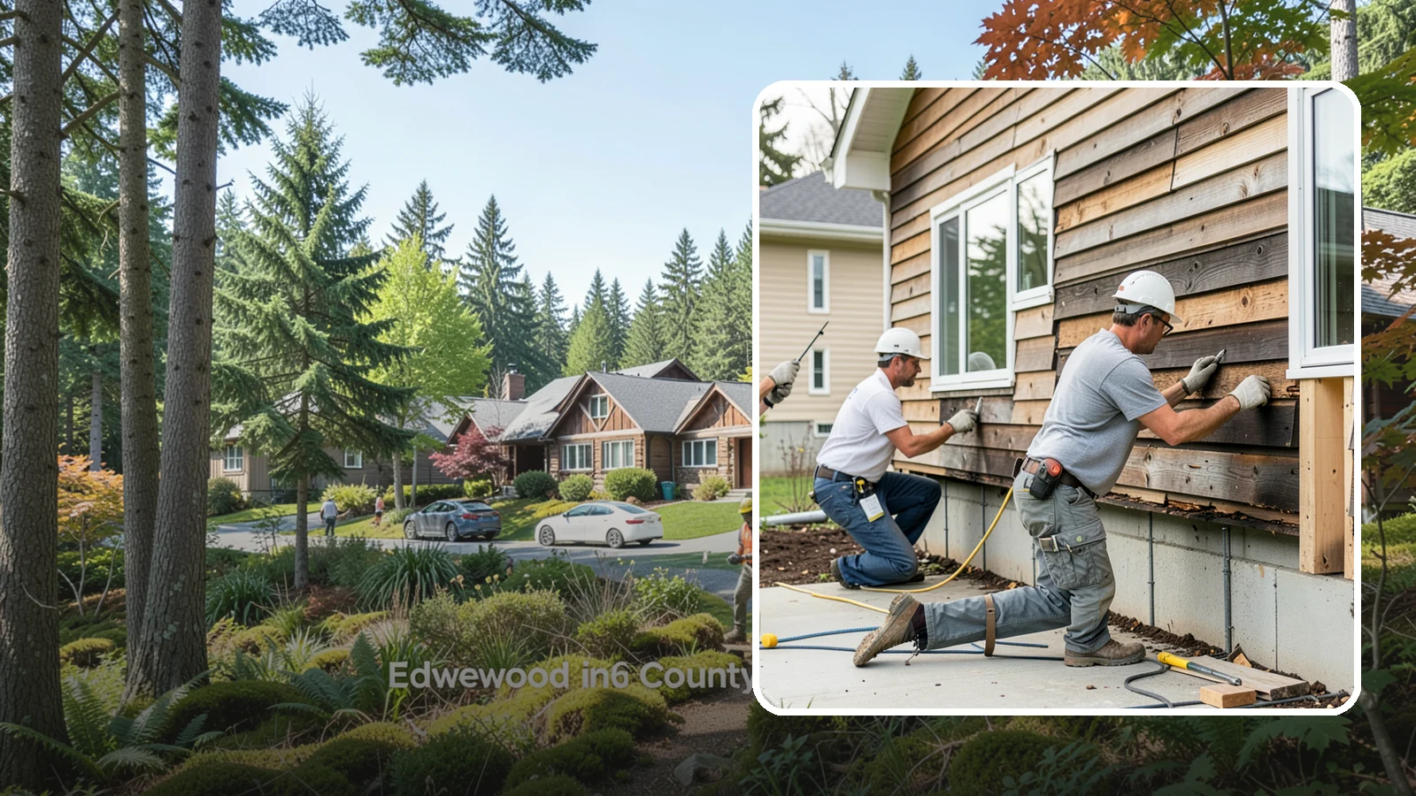 Wood Rot Repair in Edgewood, Pierce County, WA - Thorough wood rot repair for the decking, siding, and trim our damp climate wears down.