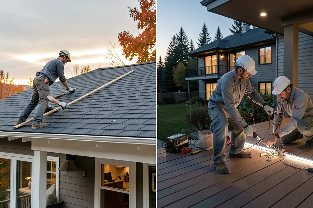 Wood Rot Repair in Gig Harbor, Pierce County, WA - Inspect and mark all rotted sections
