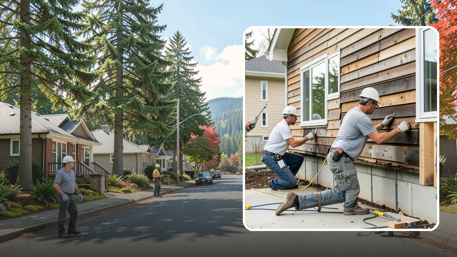 Wood Rot Repair in Hunts Point, King County, WA - Thorough wood rot repair for the decking, siding, and trim our damp climate wears down.