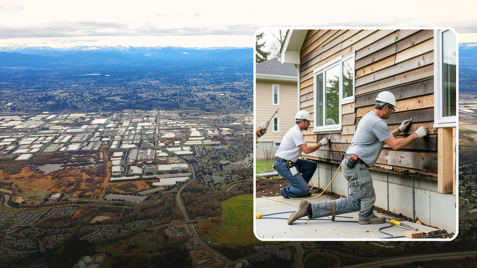 Wood Rot Repair in Kent, King County, WA - Thorough wood rot repair for the decking, siding, and trim our damp climate wears down.