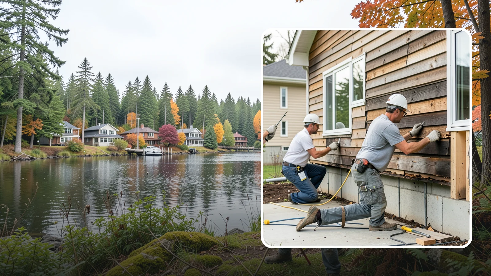 Wood Rot Repair in La Conner, Skagit County, WA - Thorough wood rot repair for the decking, siding, and trim our damp climate wears down.