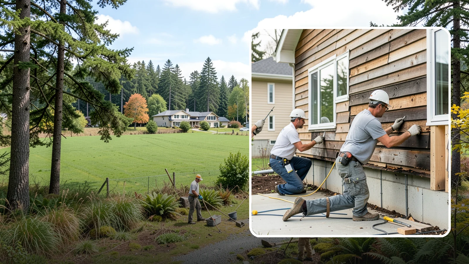 Wood Rot Repair in Lyman, Skagit County, WA - Thorough wood rot repair for the decking, siding, and trim our damp climate wears down.