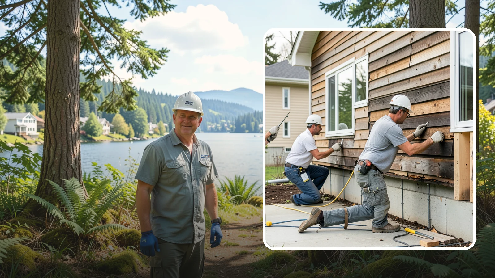 Wood Rot Repair in Milton, King County, WA - Thorough wood rot repair for the decking, siding, and trim our damp climate wears down.