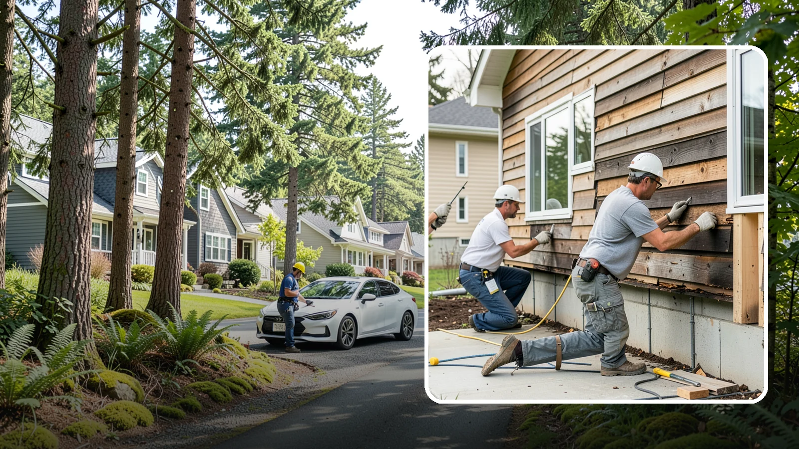 Wood Rot Repair in Normandy Park, King County, WA - Thorough wood rot repair for the decking, siding, and trim our damp climate wears down.
