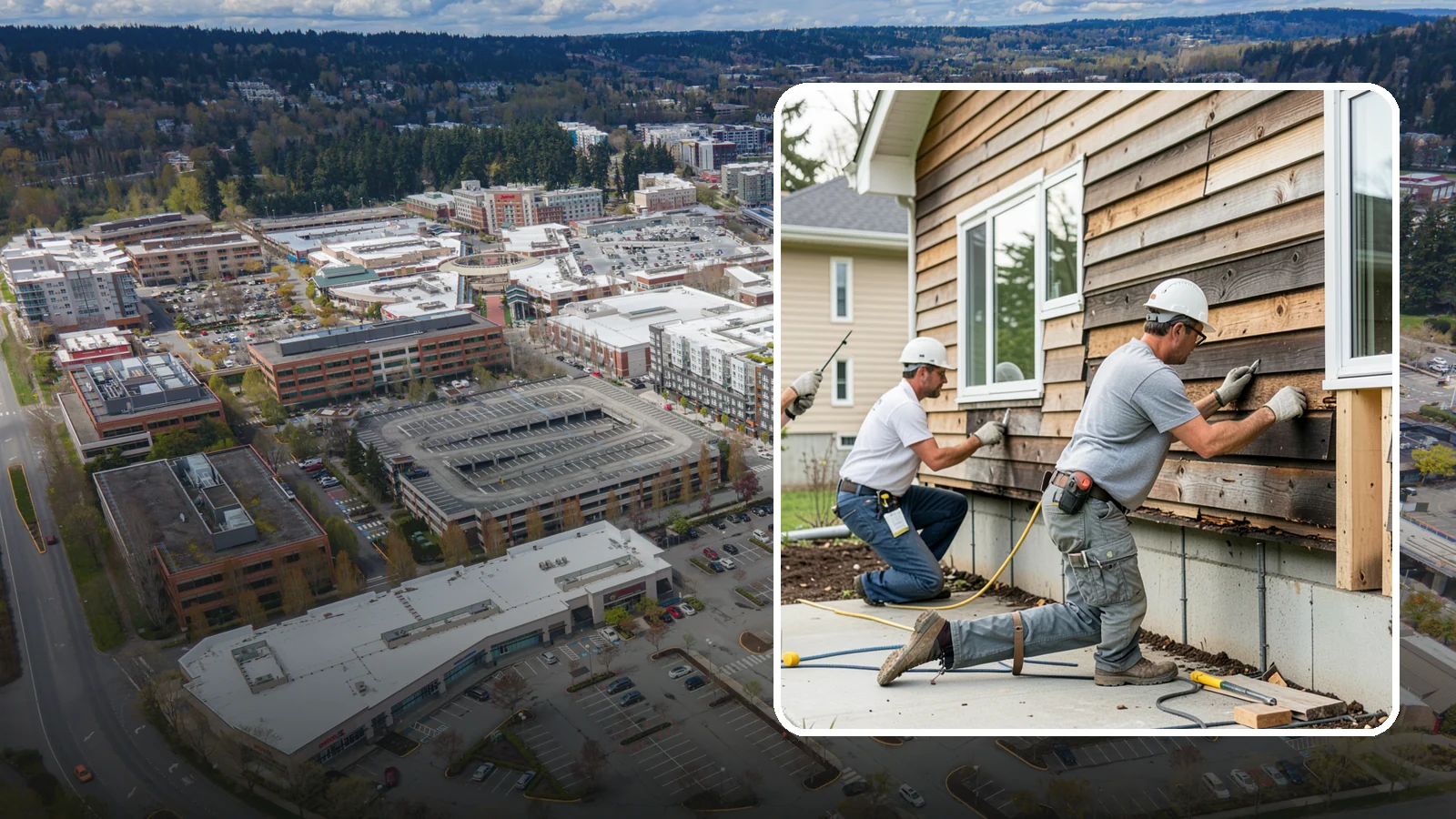 Wood Rot Repair in Redmond, King County, WA - Thorough wood rot repair for the decking, siding, and trim our damp climate wears down.