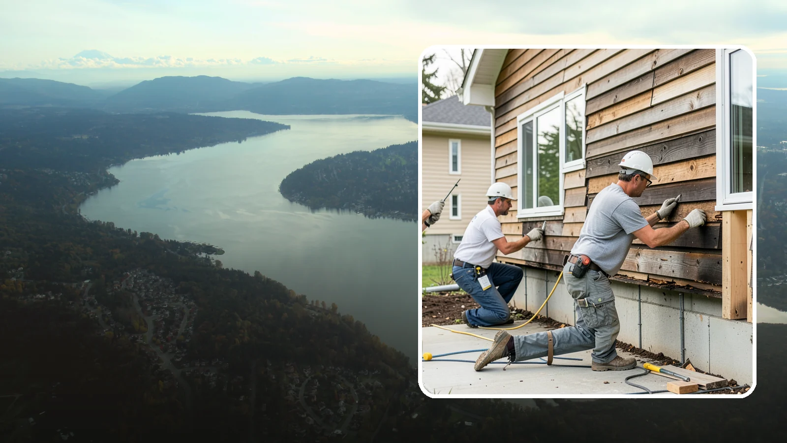Wood Rot Repair in Sammamish, King County, WA - Thorough wood rot repair for the decking, siding, and trim our damp climate wears down.