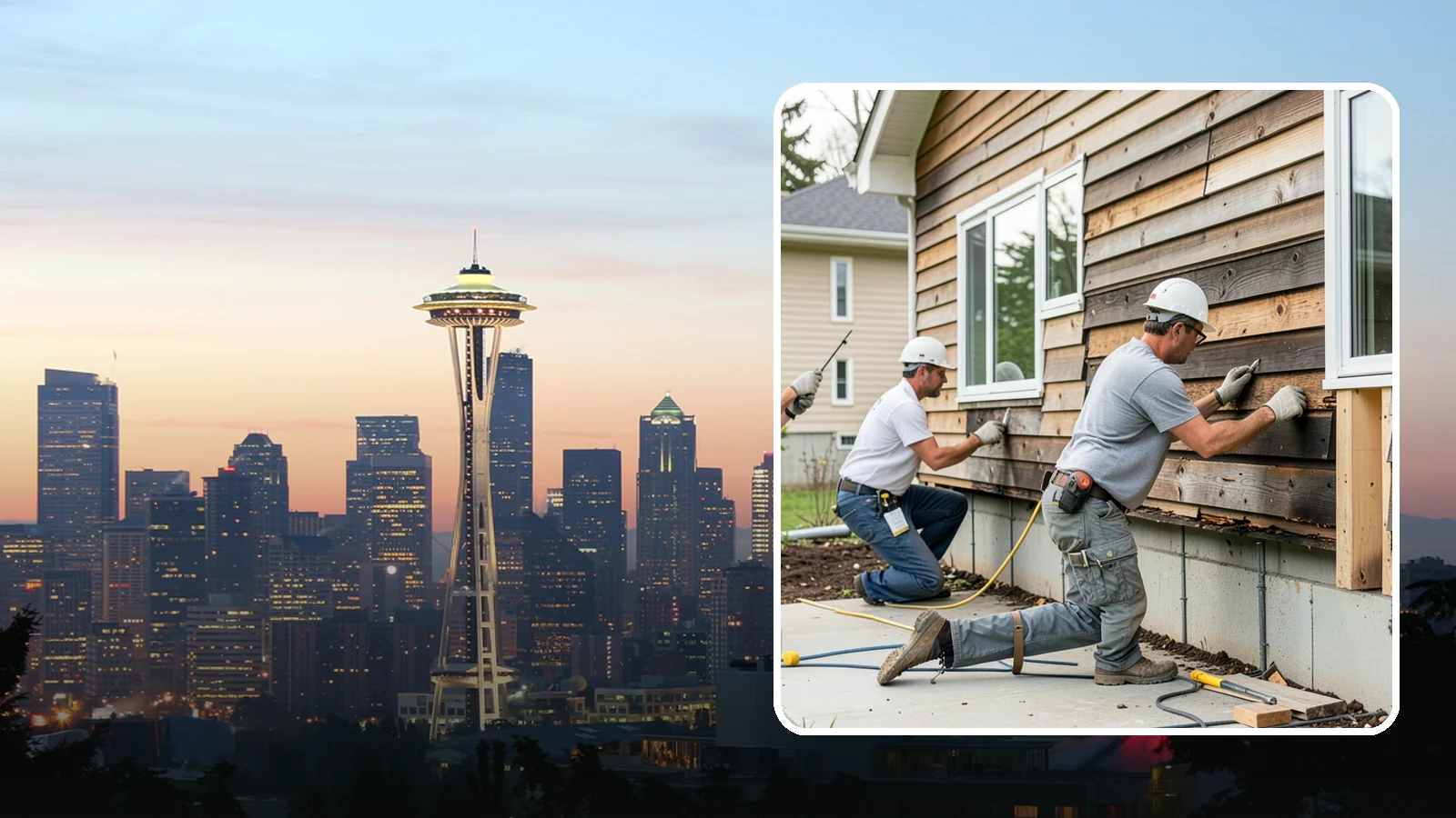 Wood Rot Repair in Seattle, King County, WA - Thorough wood rot repair for the decking, siding, and trim our damp climate wears down.