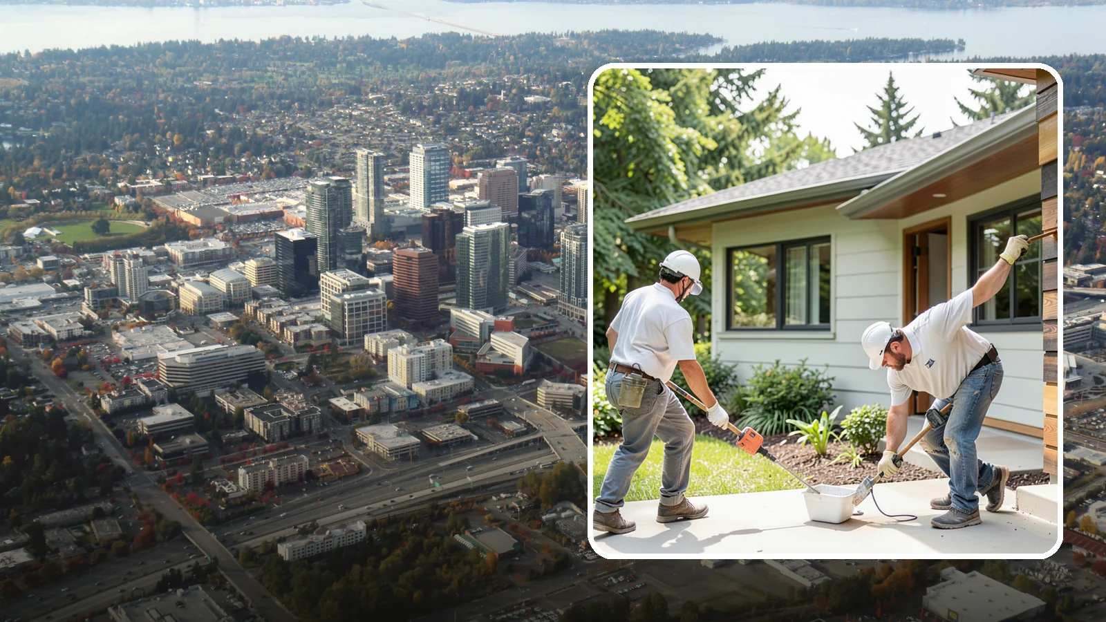Wood Staining in Bellevue, King County, WA - Wood staining enriches the grain of interior and exterior wood while adding protection.