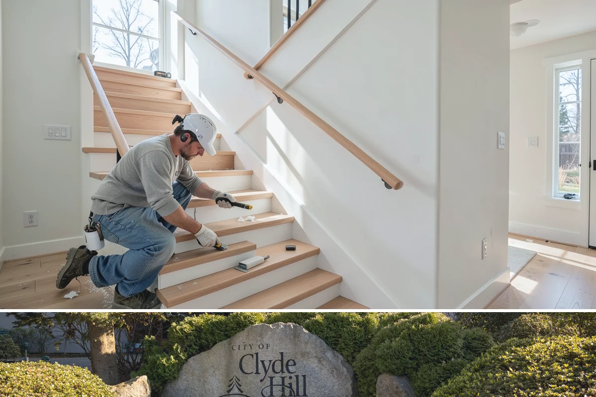 Wood Staining in Clyde Hill, King County, WA - Exterior staining is best in the dry summer stretch, while interior staining can proceed comfortably any time of year.